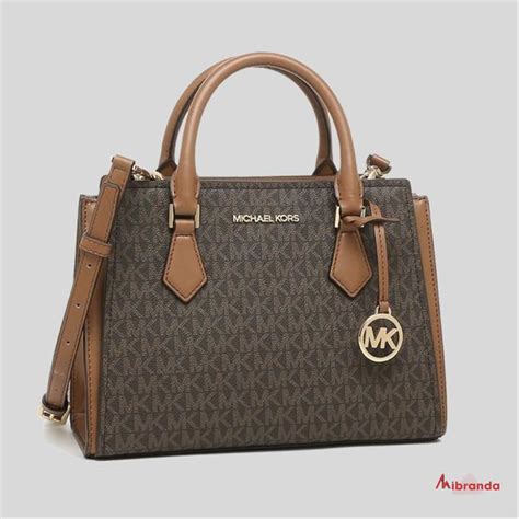 michael kors lg satchel dillon brown yellow